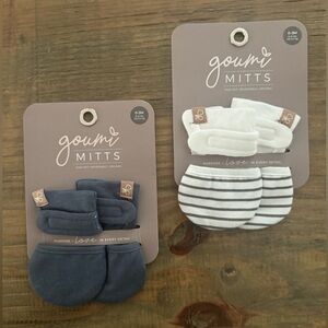 Goumi Stay Put Organic Cotton Mitts 0-3 months NWT